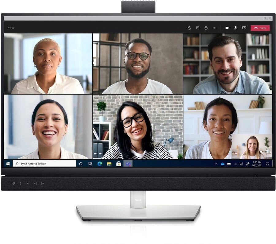 Монитор 27" Dell C2722DE IPS 2560x1440, 60 Гц, 5 мс, 16:9, 350 кд/м², HDMI 2.0, DP 1.2, USB-C, 3.5 Jack, USB Hub (4x USB), динамики (2x5 Вт), веб-камера, HDR10, черный