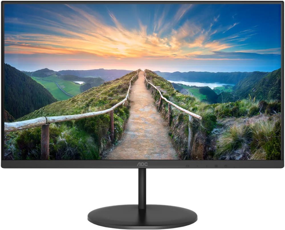 Монитор 23.8" AOC Value Line Q24V4EA IPS 2560x1440, 75 Гц, 4 мс, 16:9, 250 кд/м2, 1xHDMI, 1xDP, 1x3.5 мм, черный