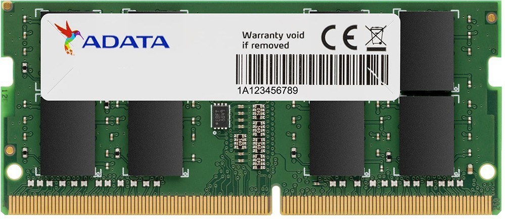 Оперативная память ADATA, DDR4, 32GB (1x32GB), 3200MHz, CL22, SO-DIMM