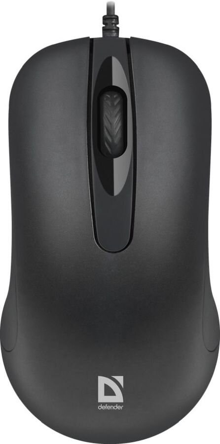 Мышь проводная Defender Classic MB-230 черный, 1600 dpi, USB, кнопки - 4