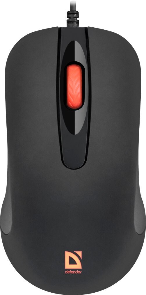 Мышь проводная Defender Ultra Classic MB-280 черный, 1200 dpi, USB, кнопки - 4