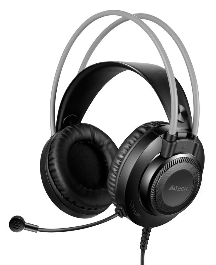 Гарнитура A4Tech Fstyler FH200U серый, проводная