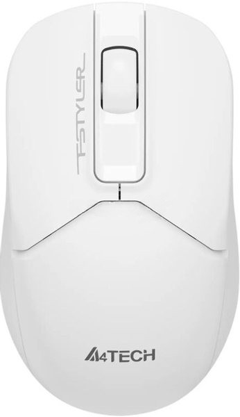 Мышь беспроводная A4Tech Fstyler FG12S белый, 1200 dpi, радиоканал, USB, кнопки - 3