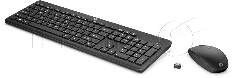 Комплект клавиатура+мышь HP 230 беспроводной, USB, чёрный