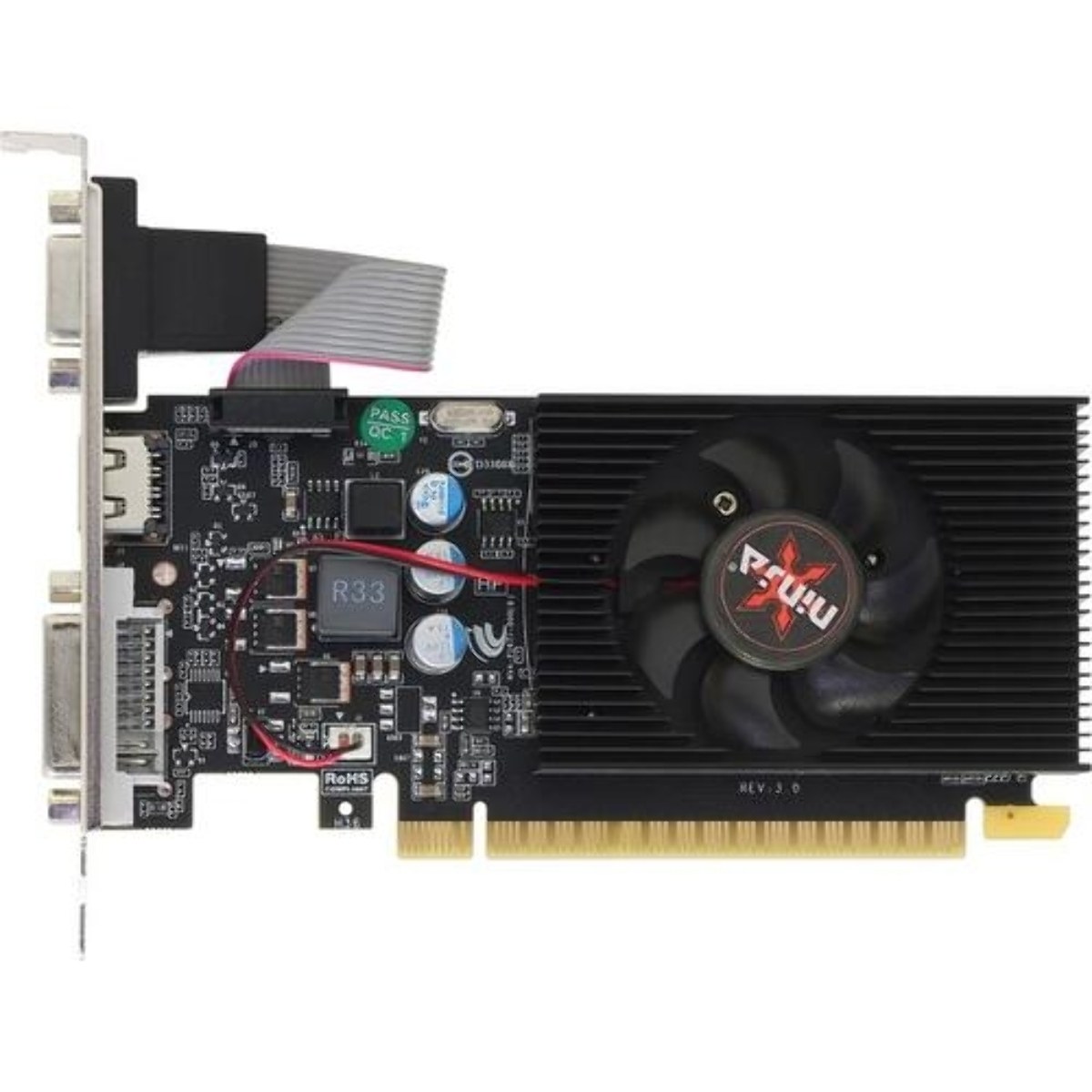 Видеокарта Sinotex GeForce GT 220, 1 GB DDR3, 128 bit, HDMI, DVI-D, VGA, GPU 625 MHz