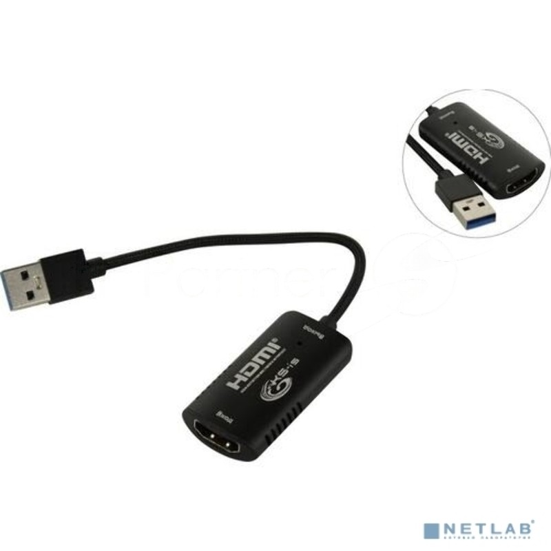 Устройство видеозахвата KS-is KS-489 HDMI USB 3.0 макси