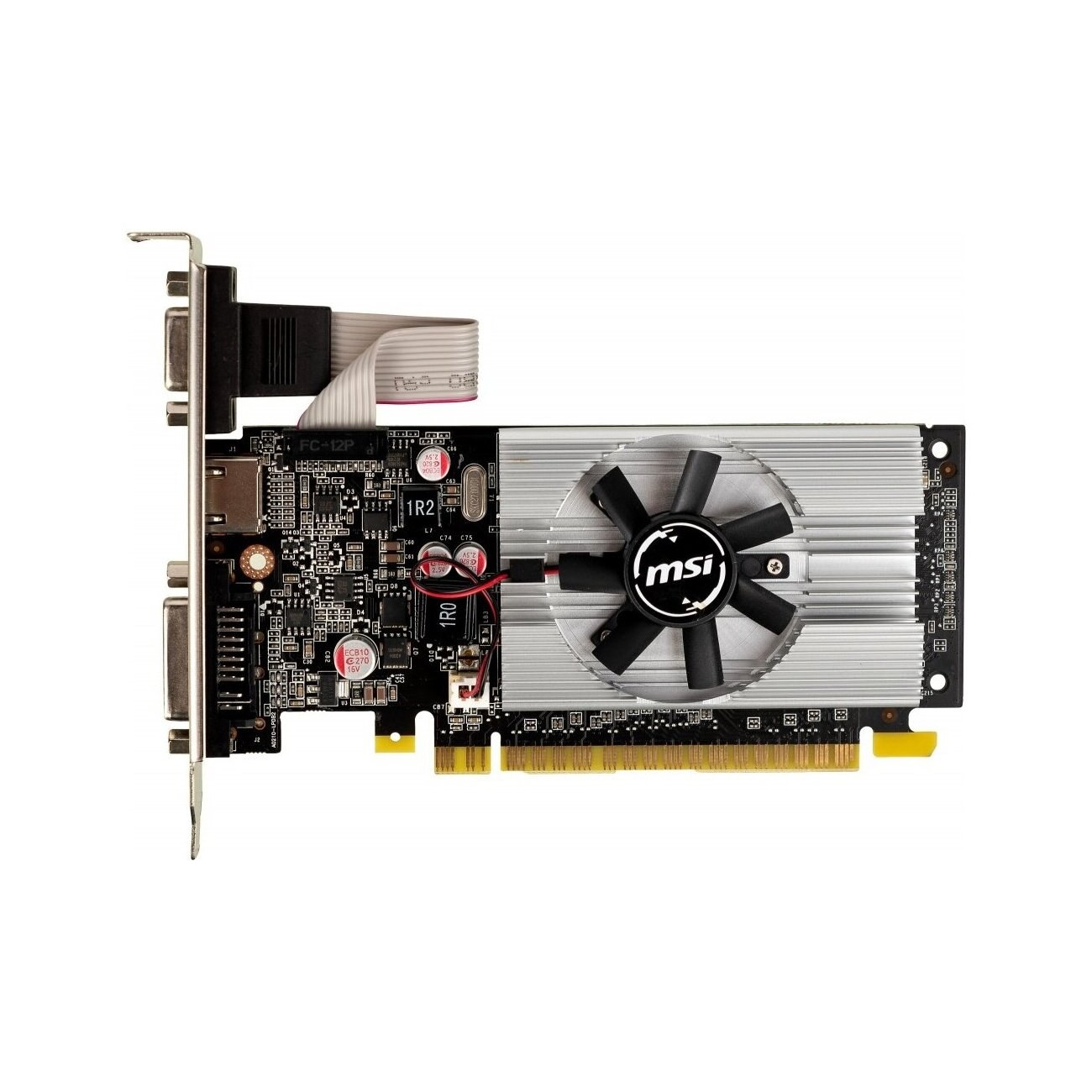 Видеокарта MSI N210-1GD3/LP NVIDIA GeForce 210 1024Mb 64 DDR3 460/800 DVIx1/CRTx1 Ret