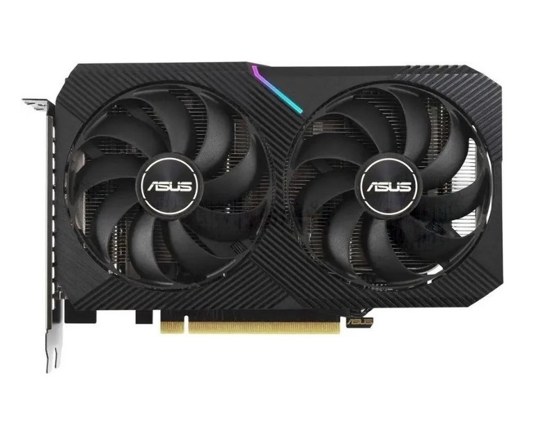 Видеокарта Asus GeForce RTX 3060 Dual OC Edition (LHR), 12 GB GDDR6, 192 bit, 3xDisplayPort, HDMI, GPU 1837 MHz