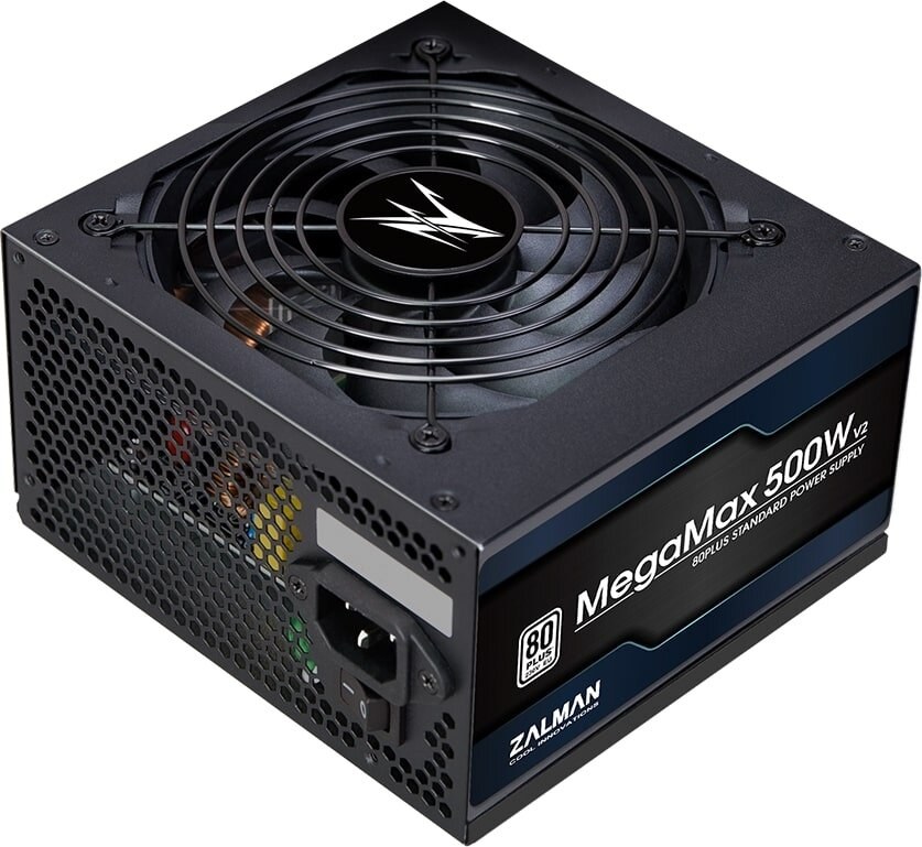 Блок питания Zalman ZM500-TXII V2 retail, 500Вт, 80 PLUS, 120мм, черный