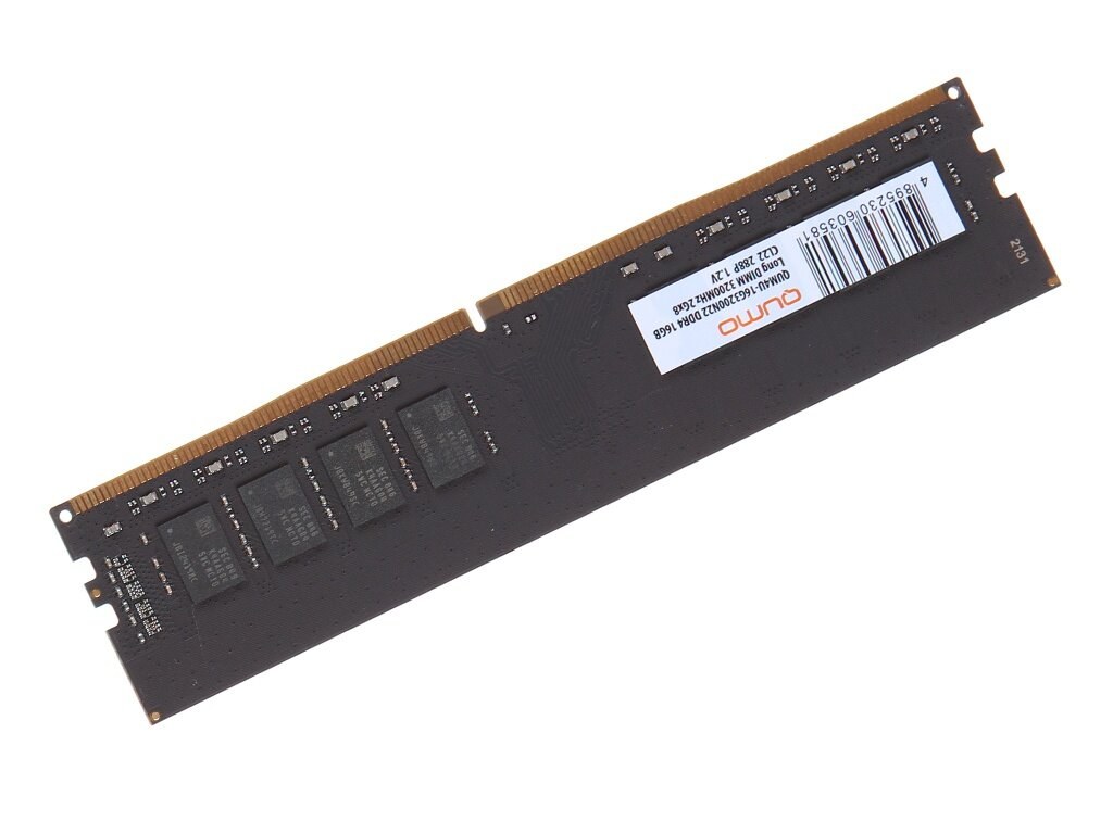 Оперативная память Qumo, DDR4, 16GB (1x16GB), 3200MHz, CL22, DIMM