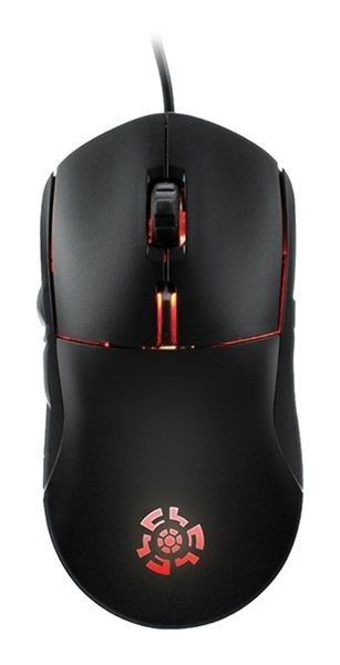 Мышь проводная Qumo UFO M77 черный, 2400 dpi, USB, кнопки - 6