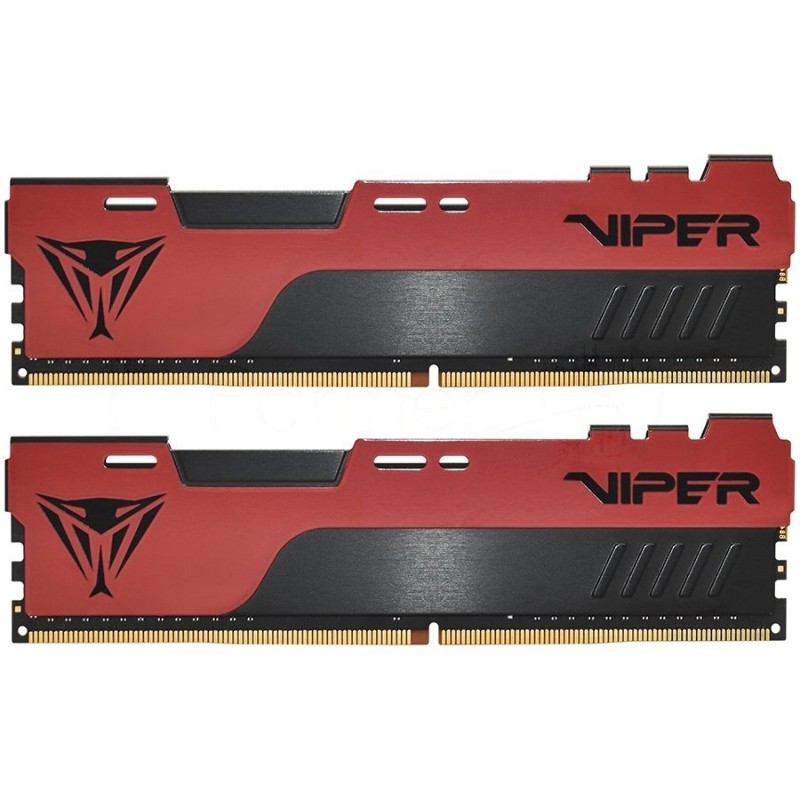 Оперативная память Patriot Viper Elite II, DDR4, 64GB (2x32 GB), 3600 MHz, CL20, DIMM, радиатор, красный/черный