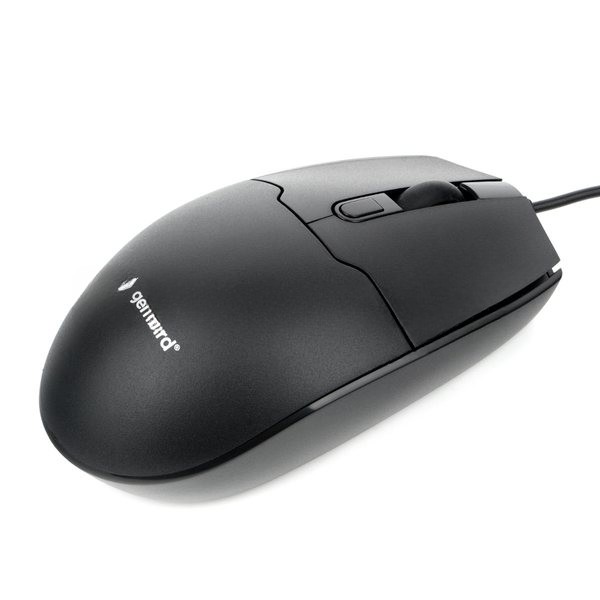 Мышь проводная Gembird MOP-430 черный, 1600 dpi, USB, кнопки - 4