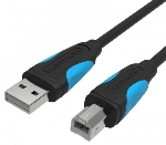 Кабель Vention USB 2.0 AM/BM - 5м. черный