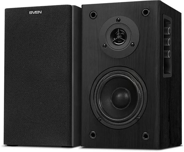 Акустическая система SVEN SPS-614 2.0 (2x20W, Bluetooth, дерево, black)