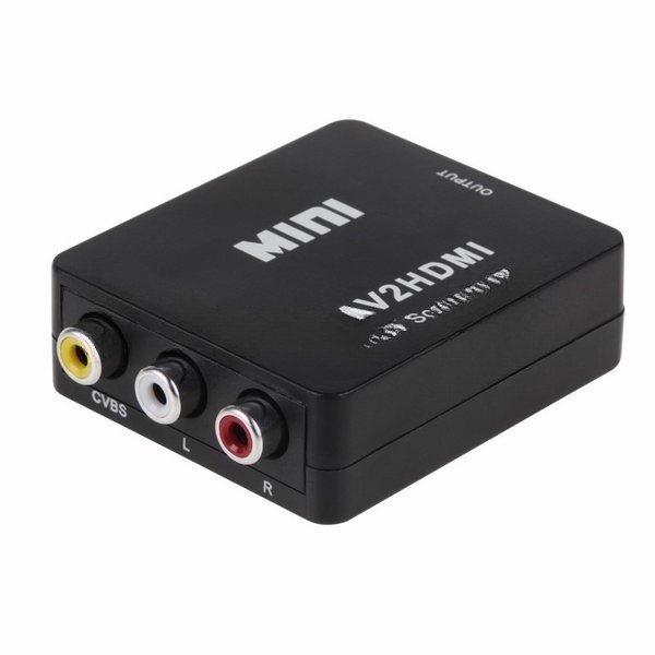 Конвертер Rexant 3 RCA на HDMI пластик, черный