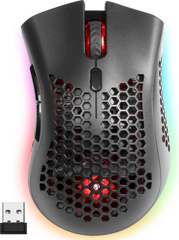 Мышь беспроводная Defender Warlock GM-709L черный, 2400 dpi, радиоканал, USB, кнопки - 8