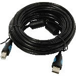 Кабель Vention USB 2.0 AM/BM - 8м. Черный Кабель Vention USB 2.0 AM/BM - 8м. Черный