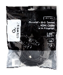 Кабель HDMI Cablexpert CC-HDMI4L-7.5M, 7.5м, v2.0, 19M/19M, серия Light, черный, позол.разъемы, экран, пакет