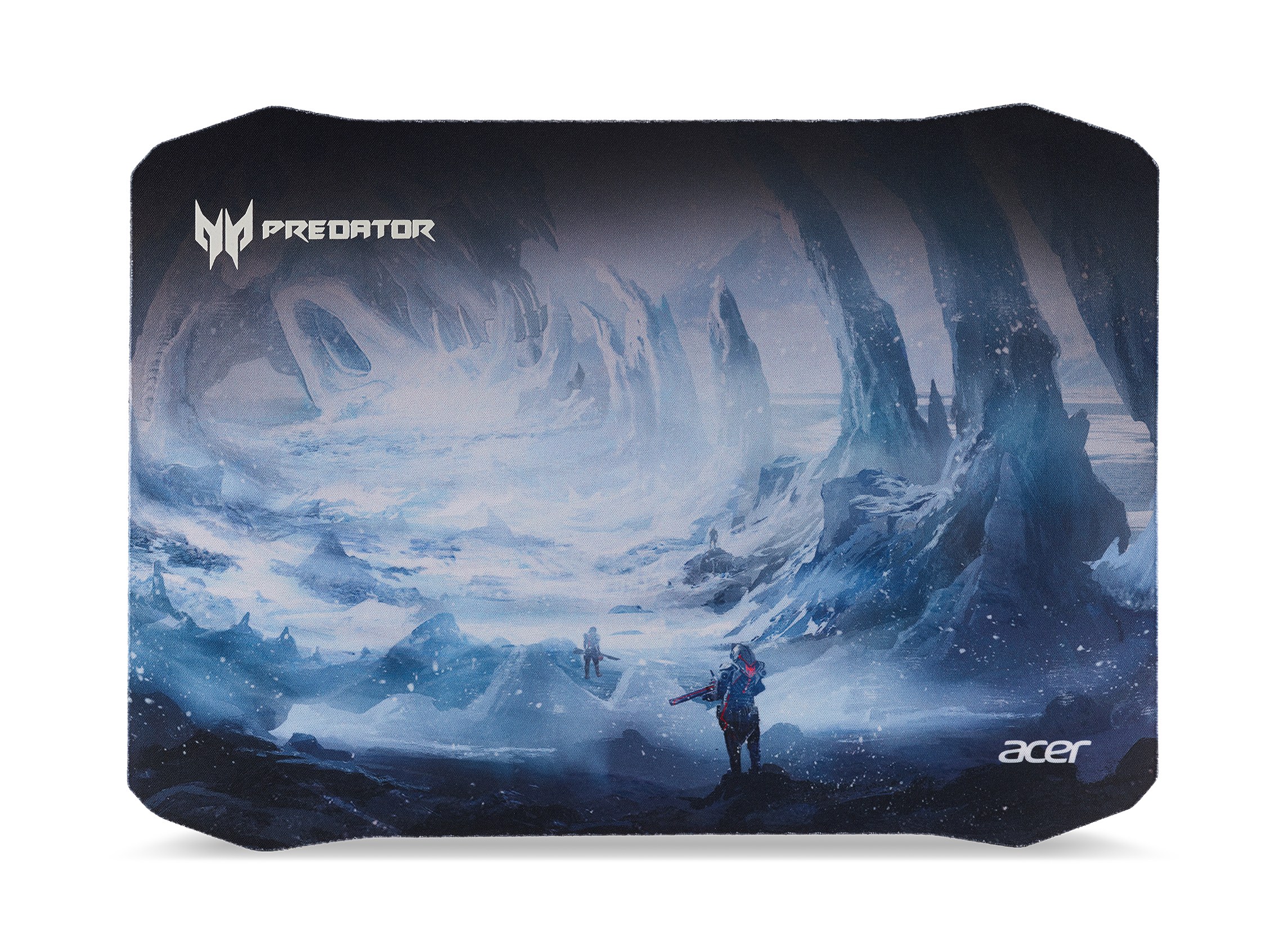 Коврик для мыши Acer Predator Ice Tunnel черный/синий 255x355x3мм