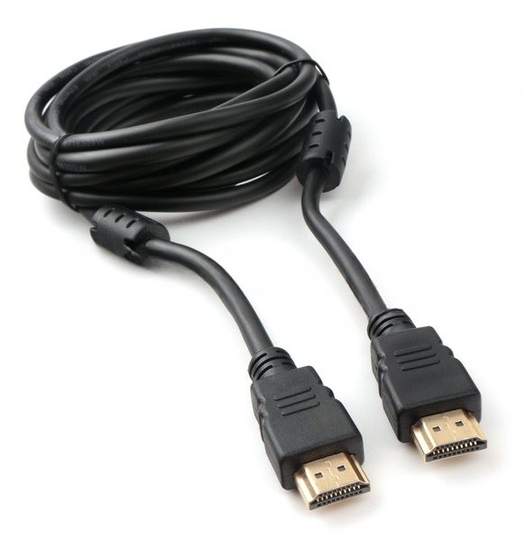 Кабель HDMI Cablexpert CCF2-HDMI4-10, 19M/19M, v2.0, медь, позол.разъемы, экран, 2 фер.кольца, 3м, черный, пакет