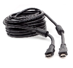 Кабель HDMI Cablexpert CCF2-HDMI4-15M, 19M/19M, v2.0, медь, позол.разъемы, экран, 2 фер.кольца, 15м, черный, пакет