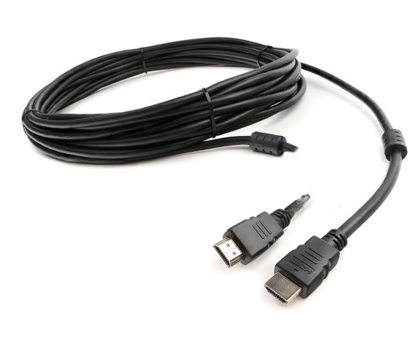 Кабель HDMI Cablexpert CCF2-HDMI4-7.5M, 19M/19M, v2.0, медь, позол.разъем, экран, 2 фер.кольца, 7.5м, черный, пакет