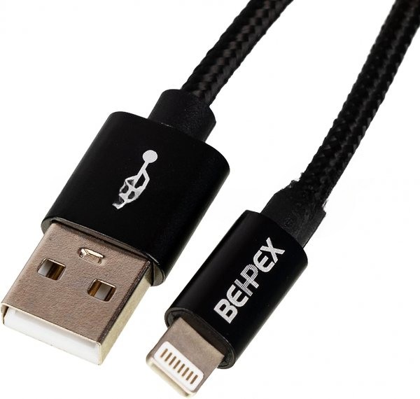 Кабель USB (m)-Lightning (m) 3м черный