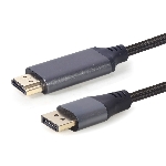 Кабель DisplayPort->HDMI Cablexpert CC-DP-HDMI-4K-6, 4K, 1.8м, 20M/19M, черный, экран, пакет