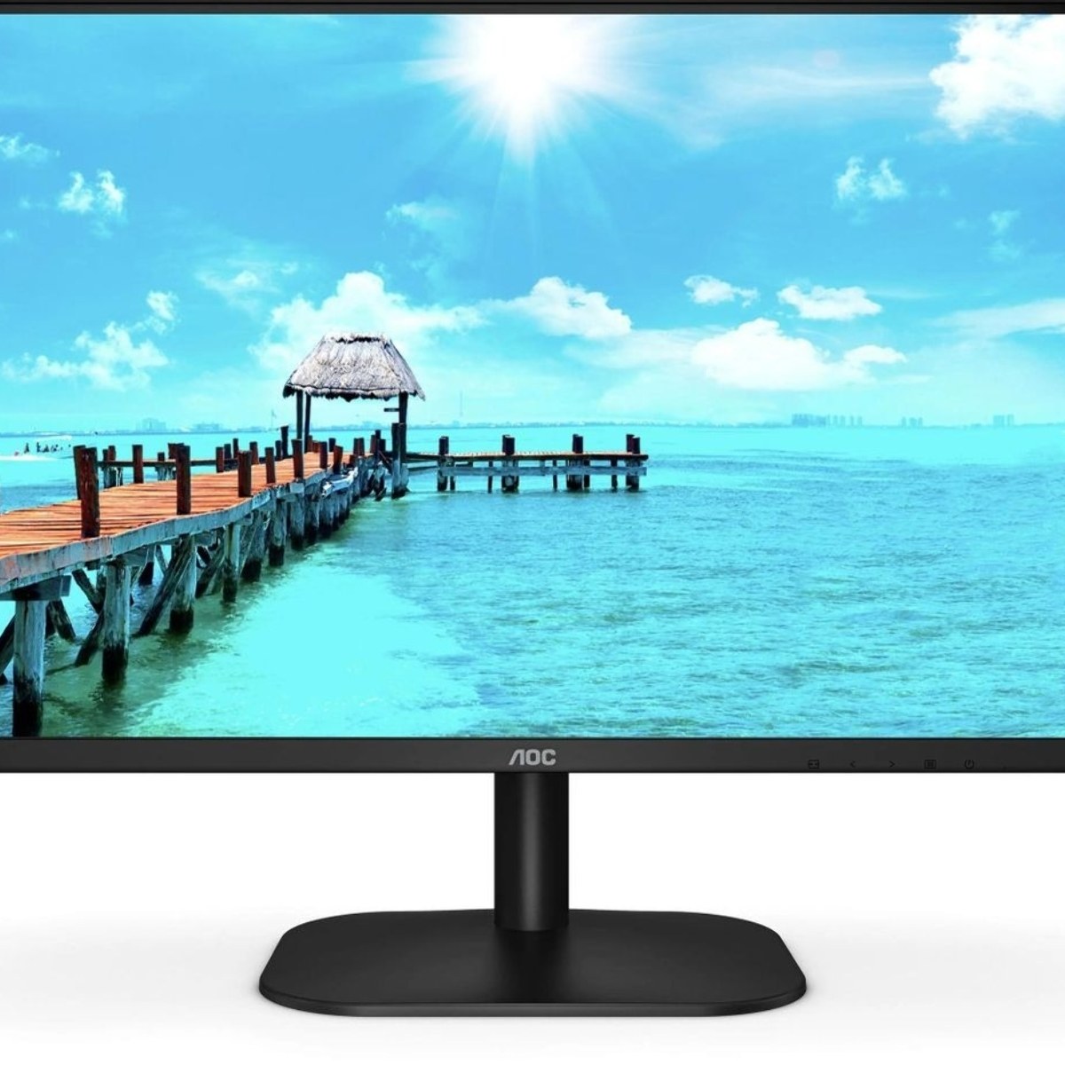 Монитор 27" AOC 27B2DM, VA 1920x1080, 75 Гц, 4 мс, 16:9, 250 кд/м², 1xHDMI, 1xDVI-D, 1xVGA, 1x3.5 мм, черный