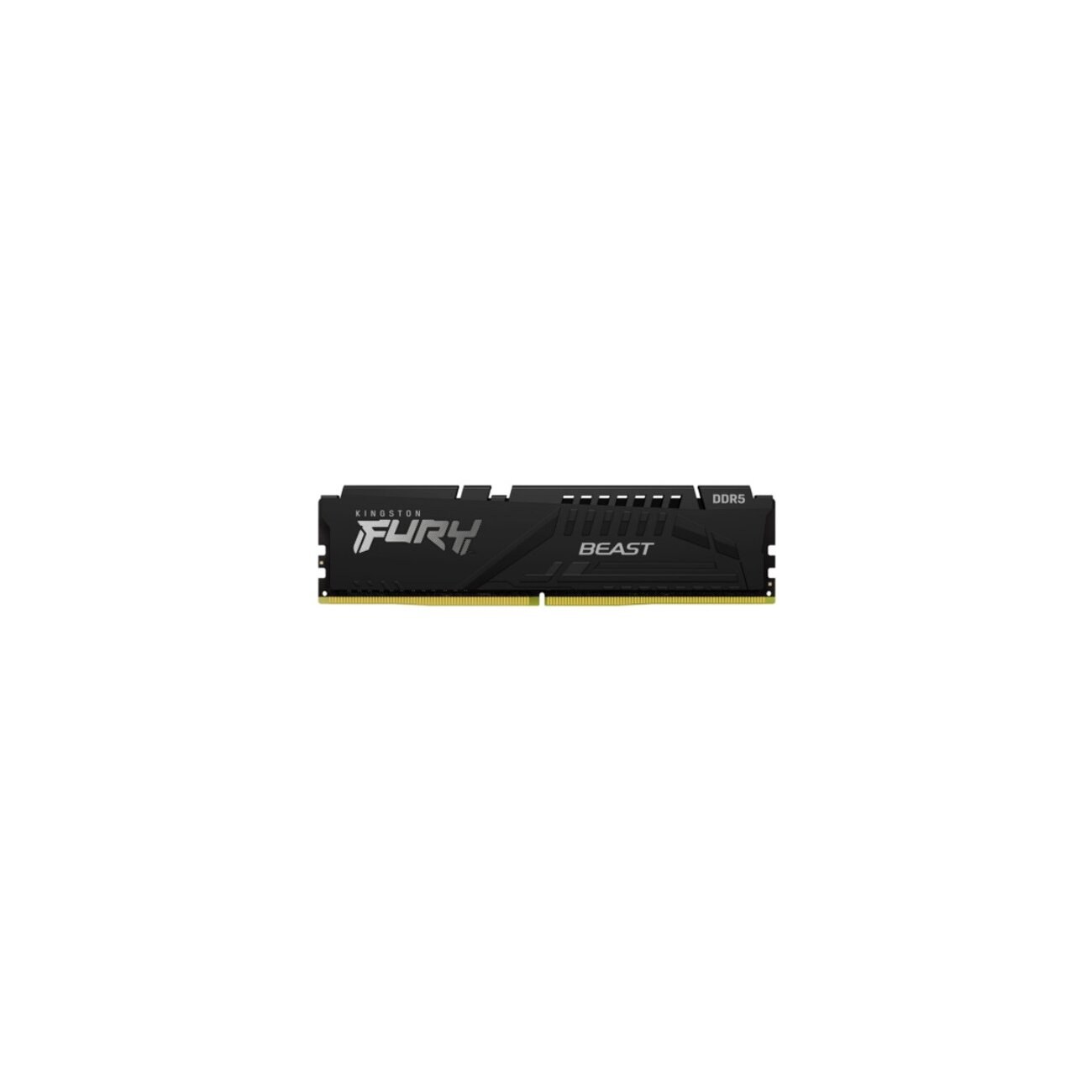 Оперативная память Kingston Fury Beast, DDR5, 16GB (1x16 GB), 5200 MHz, CL40, DIMM, с радиатором, черный