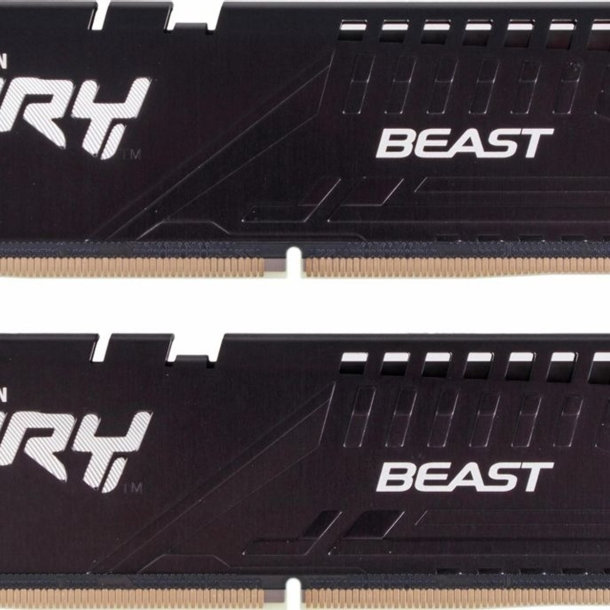 Оперативная память Kingston Fury Beast, DDR5, 32GB (2x16GB), 5200MHz, CL40, DIMM, радиатор, черный