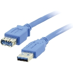 Кабель Kramer Electronics C-USB3/AAE-3 USB-A 3.0 вилка-розетка, 0,9 м