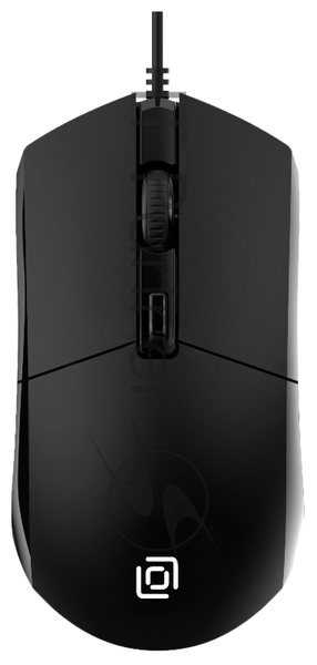 Мышь проводная Oklick 207M черный, 2400 dpi, USB, кнопки - 4