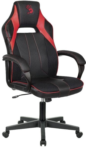 Кресло игровое A4Tech Bloody GC-300, черный/красный, эко.кожа/ткань, крестовина пластик