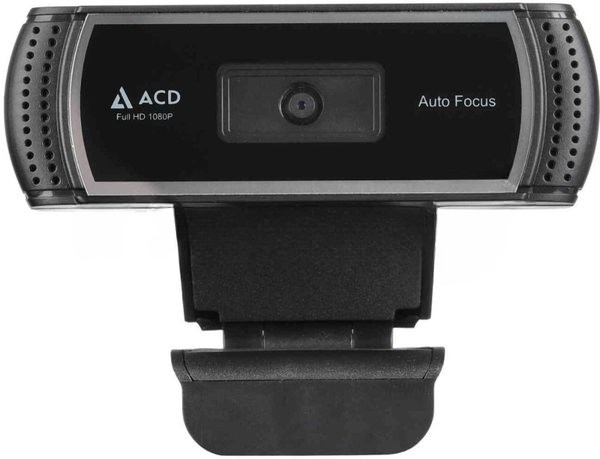 Веб-камера ACD Vision UC700 1920x1080, 30 кадр/с, USB Type-A, микрофон (шумоподавление), автоматическая фокусировка, автоосвещение, шторка приватности, универсальное крепление