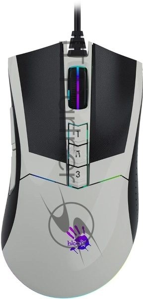 Мышь проводная A4Tech Bloody W90 Max белый/черный, 10000 dpi, USB, кнопки - 10