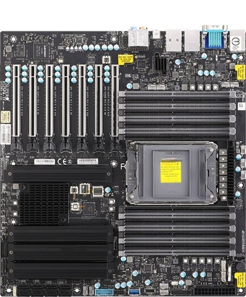 Материнская плата Supermicro X12SPA-TF, LGA4189, Intel C621A, 16xDDR4, 8xSATA, 4xM.2 PCIe 4.0 x4, 7xPCIe 4.0 x16, 1xVGA, 1x 10GbE LAN, 1x 1GbE LAN, 2xUSB 3.2 Gen2, 4xUSB 3.2 Gen1, 1xCOM, 7.1, E-ATX