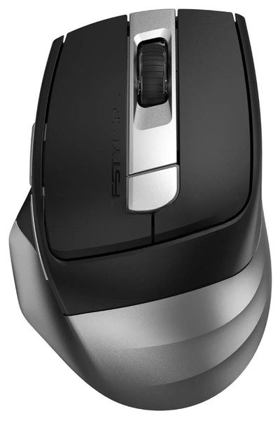 Мышь беспроводная A4Tech Fstyler FB35C серый/черный, 2000 dpi, радиоканал, Bluetooth, USB, кнопки - 6
