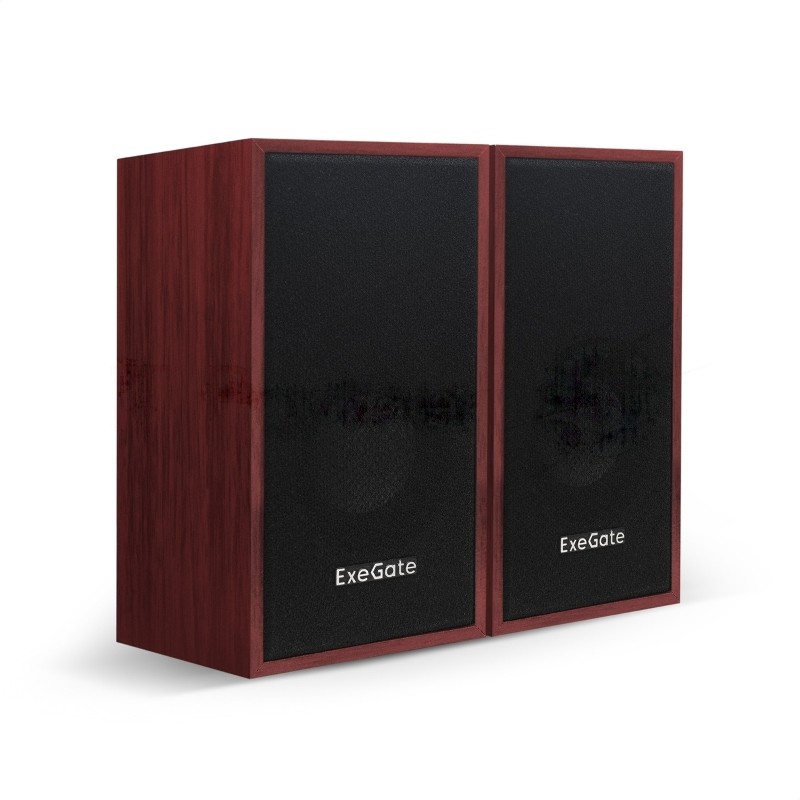 Акустическая система 2.0 ExeGate EX287059RUS Tango 314 (питание USB, 2х3Вт (12 Вт RMS), 80-20000Гц, темное дерево)