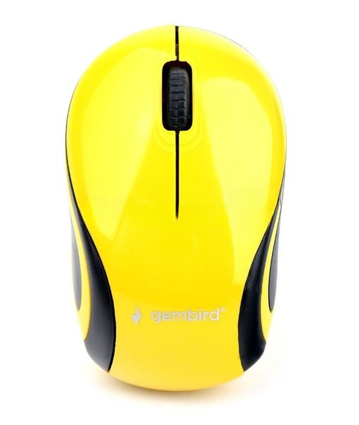 Мышь беспроводная Gembird MUSW-615 желтый, 1200 dpi, радиоканал, USB, кнопки - 3