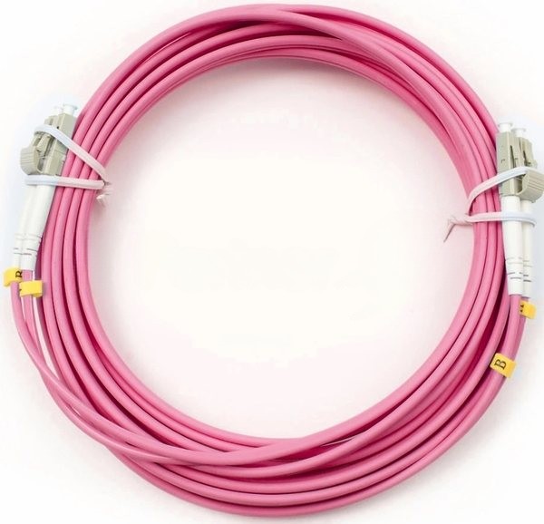 Шнур оптический Cabeus FOP-50-OM4-LC-LC-5m duplex LC-LC 50/125 мм OM4 5м LSZH