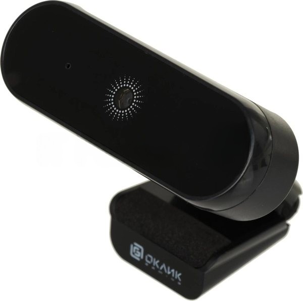 Веб-камера OKLICK OK-C008FH 1920x1080, 30 кадр/с, USB Type-A, микрофон (шумоподавление), автоматическая фокусировка, универсальное крепление