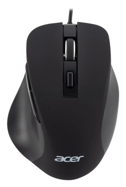 Мышь проводная Acer OMW120 черный, 2000 dpi, USB, кнопки - 6