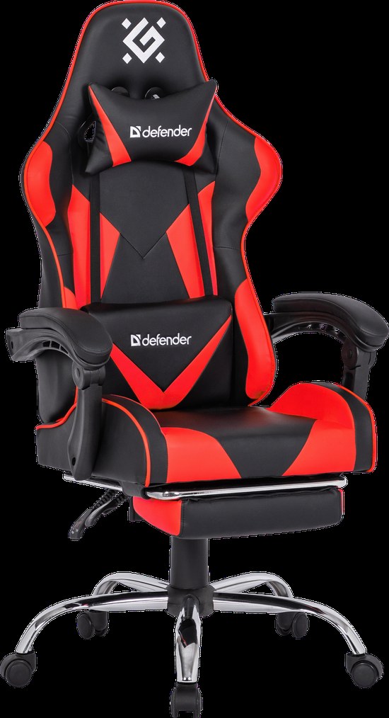 Кресло игровое Defender PILOT RED/BLACK