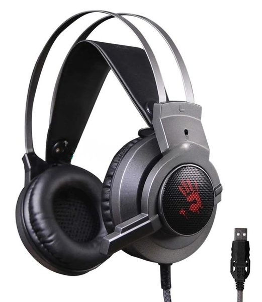 Гарнитура Bloody G437 чёрный, проводная, подсветка