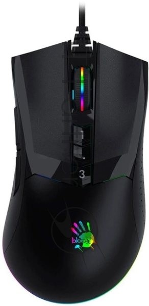 Мышь проводная A4Tech Bloody W90 Max черный, 12000 dpi, USB Type-A, кнопки - 8