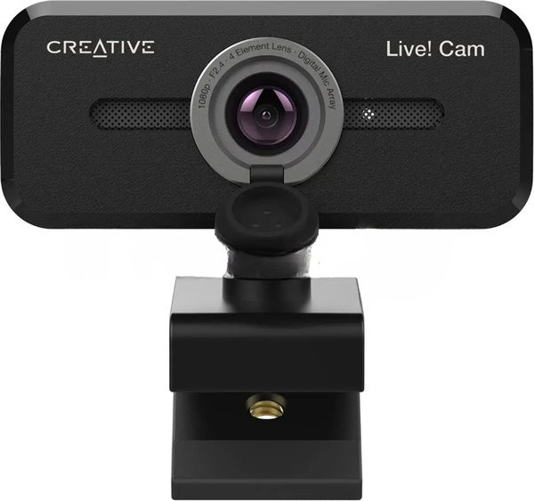 Веб-камера Creative Live! Cam Sync 1080p V2 1920x1080, 30 кадр/с, USB Type-A, микрофон, шторка приватности, универсальное крепление