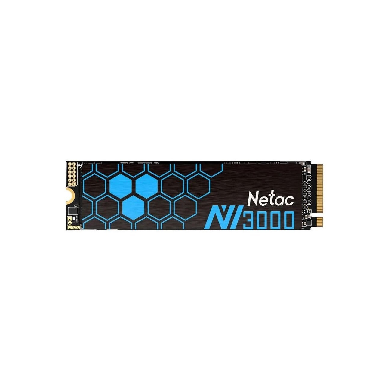Накопитель SSD Netac NV3000, 500Gb, PCIe 3.0 x4, M.2 2280, NVMe, R/W 3000/2100, с радиатором