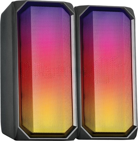Акустическая система RGb 2.0 + Bluetooth, Qumo Charisma (ВТ 0054), 15ВТ, объемное звучание, отключаемая многорежимная RGb подсветка, USB+Jack 3,5мм